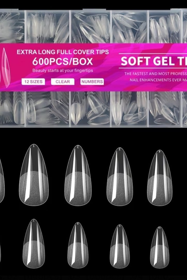 Extra Long Full Cover Tips Almond